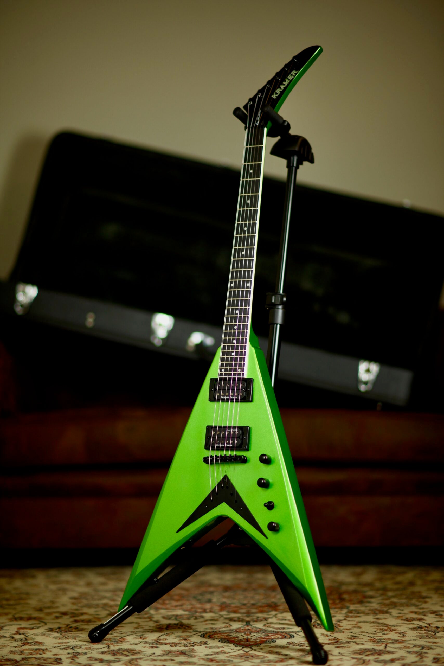 Kramer Vanguard Dave Mustaine Rest in Peace | Alien Tech Green