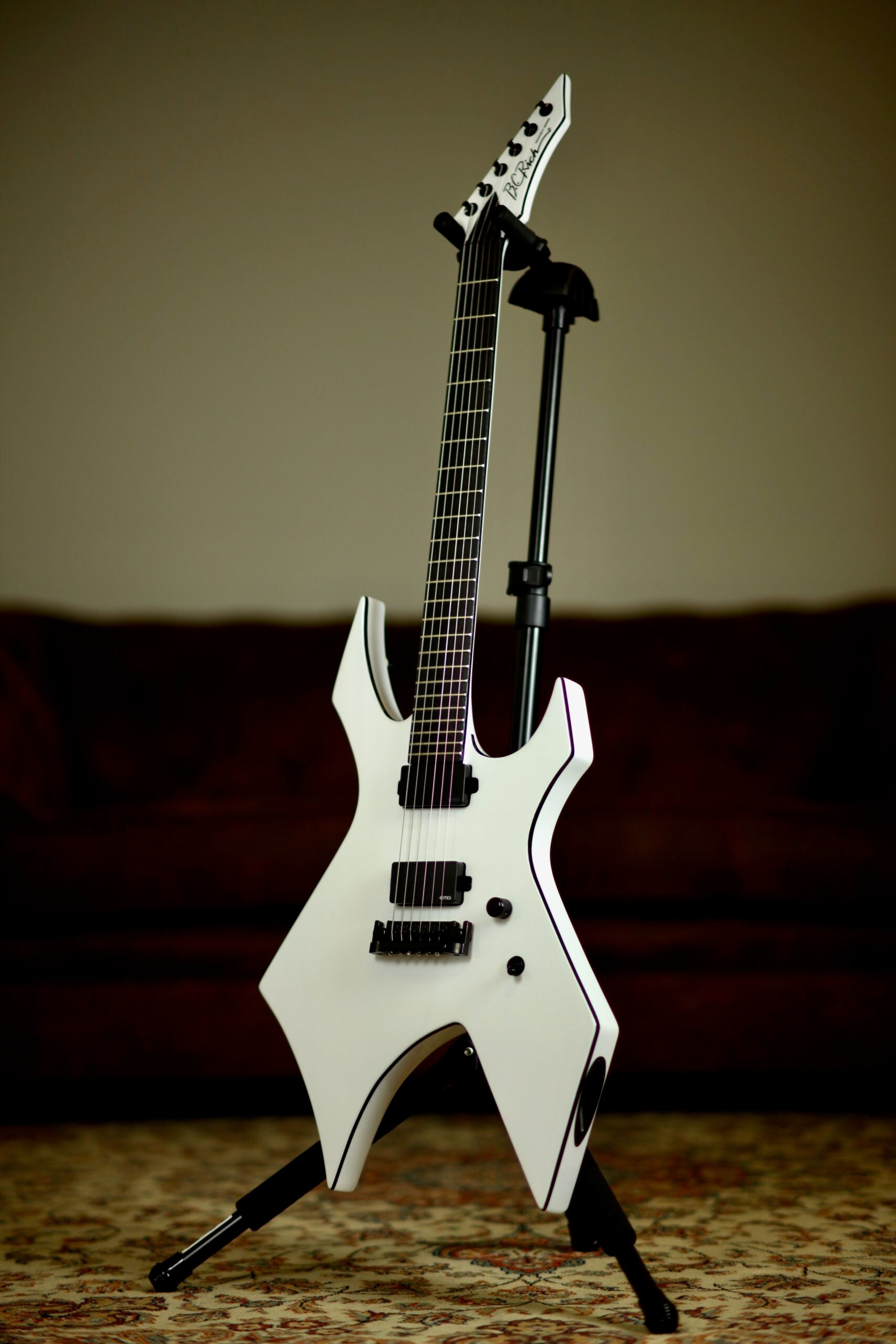 Bc Rich Warlock Prophecy Quad Bridge | Matte White