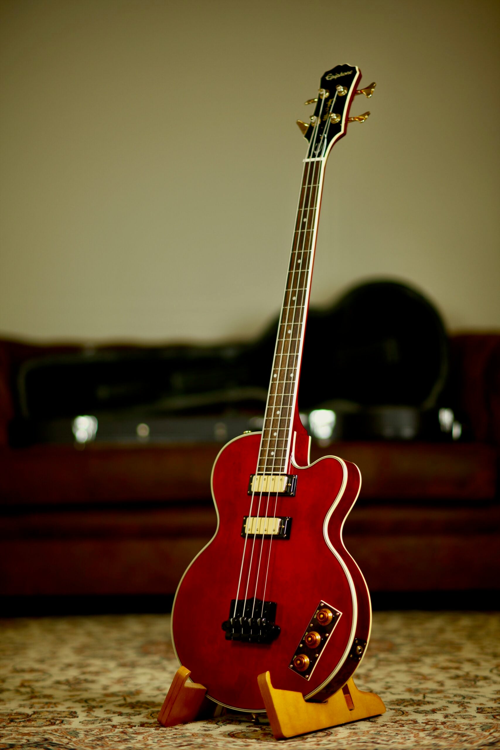 Epiphone Allen Woody Rumblekat Bass | Wine Red