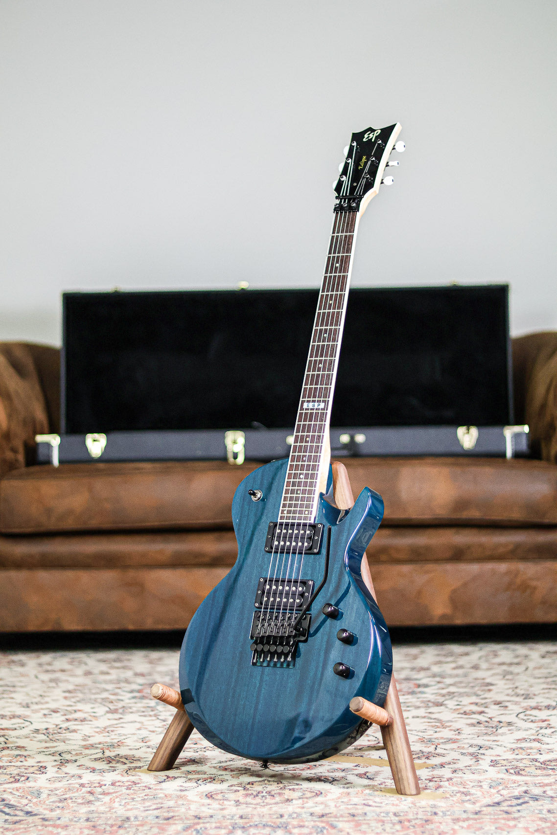 ESP Custom Shop Eclipse Japan 1999 | See Thru Blue