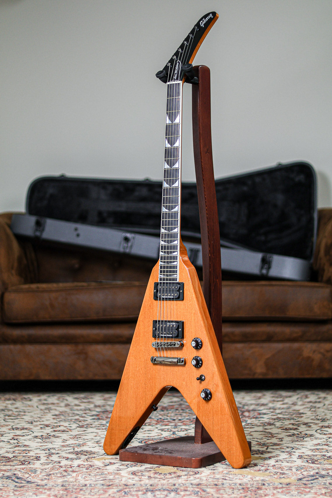 Gibson Dave Mustaine Flying V | Antique Natural