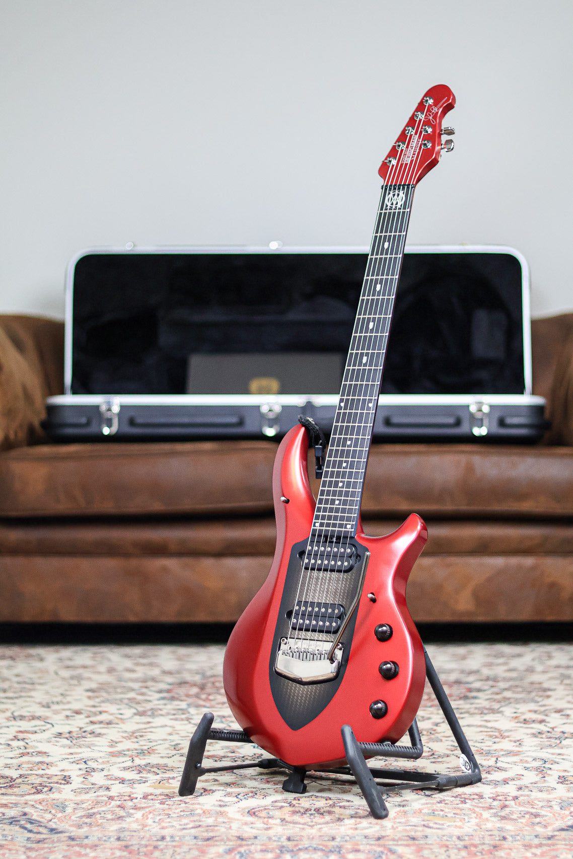 Ernie Ball Music Man Majesty | Iced Crimson