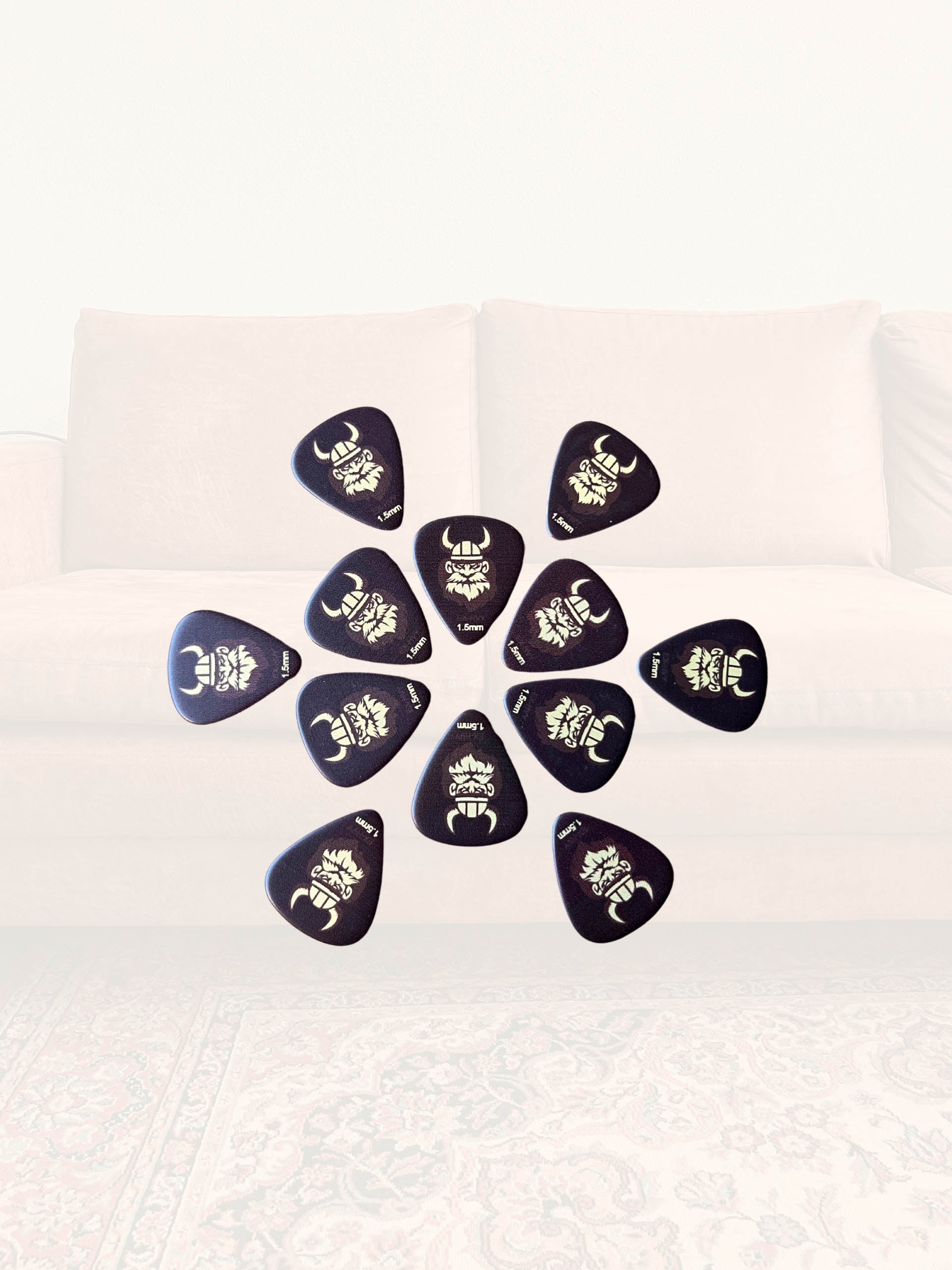 GitaarBarbaar Viking Grip Picks 12-Pack Normal & Heavy
