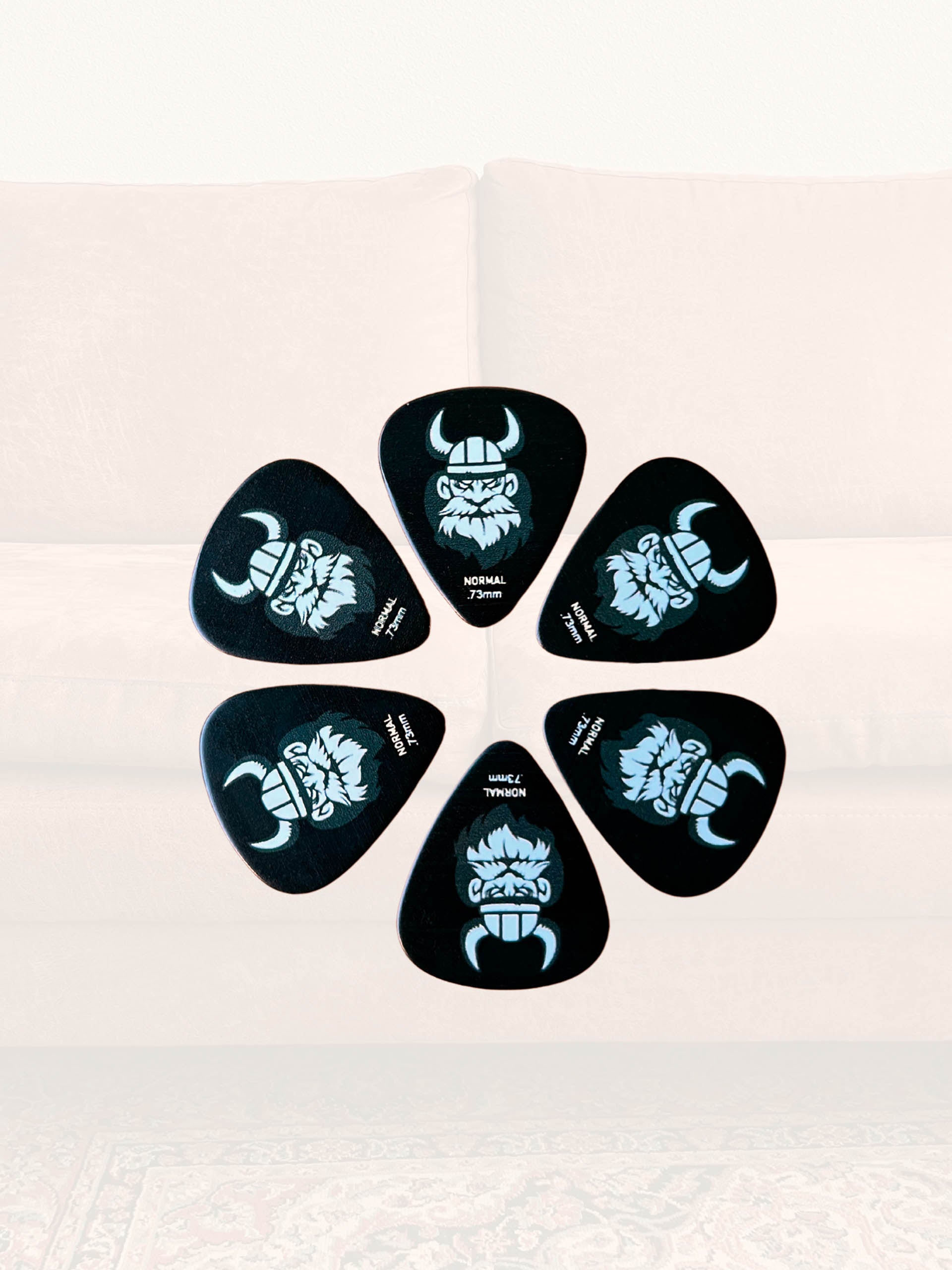 GitaarBarbaar Viking Grip Picks 6-Pack Normal & Heavy