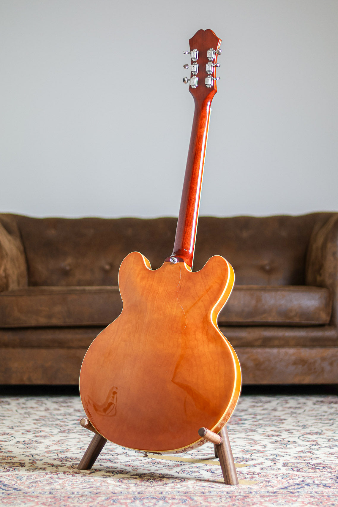 Epiphone Riviera Korea | Royal Tan – GitaarBarbaar B.V.