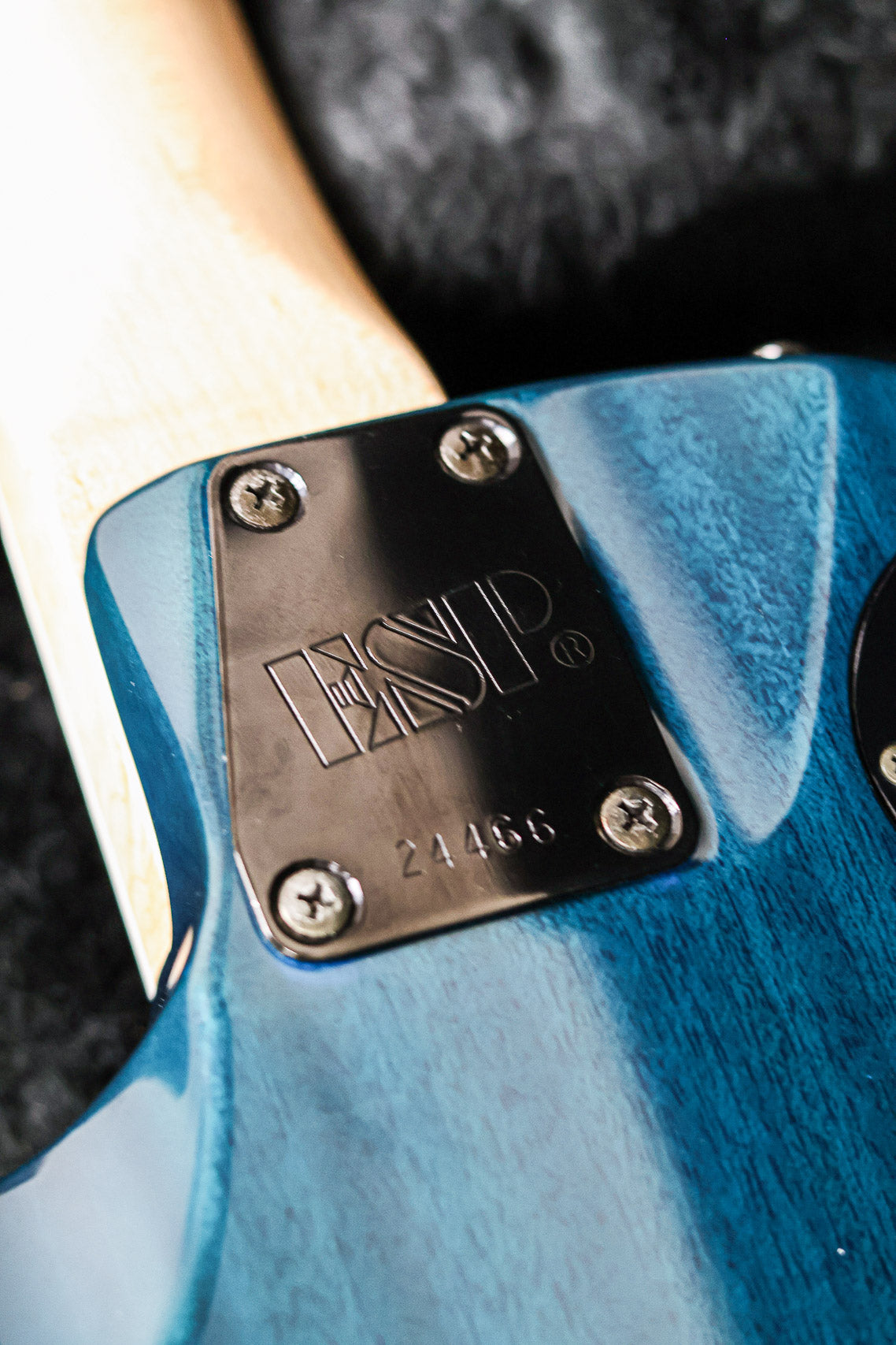 ESP Custom Shop Eclipse Japan 1999 | See Thru Blue
