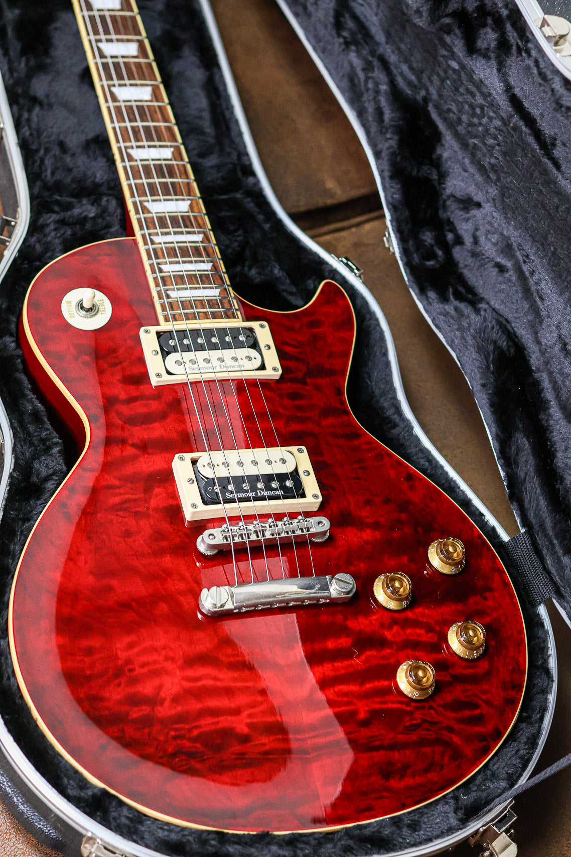 Edwards E-LP-125SD QM | Black Cherry
