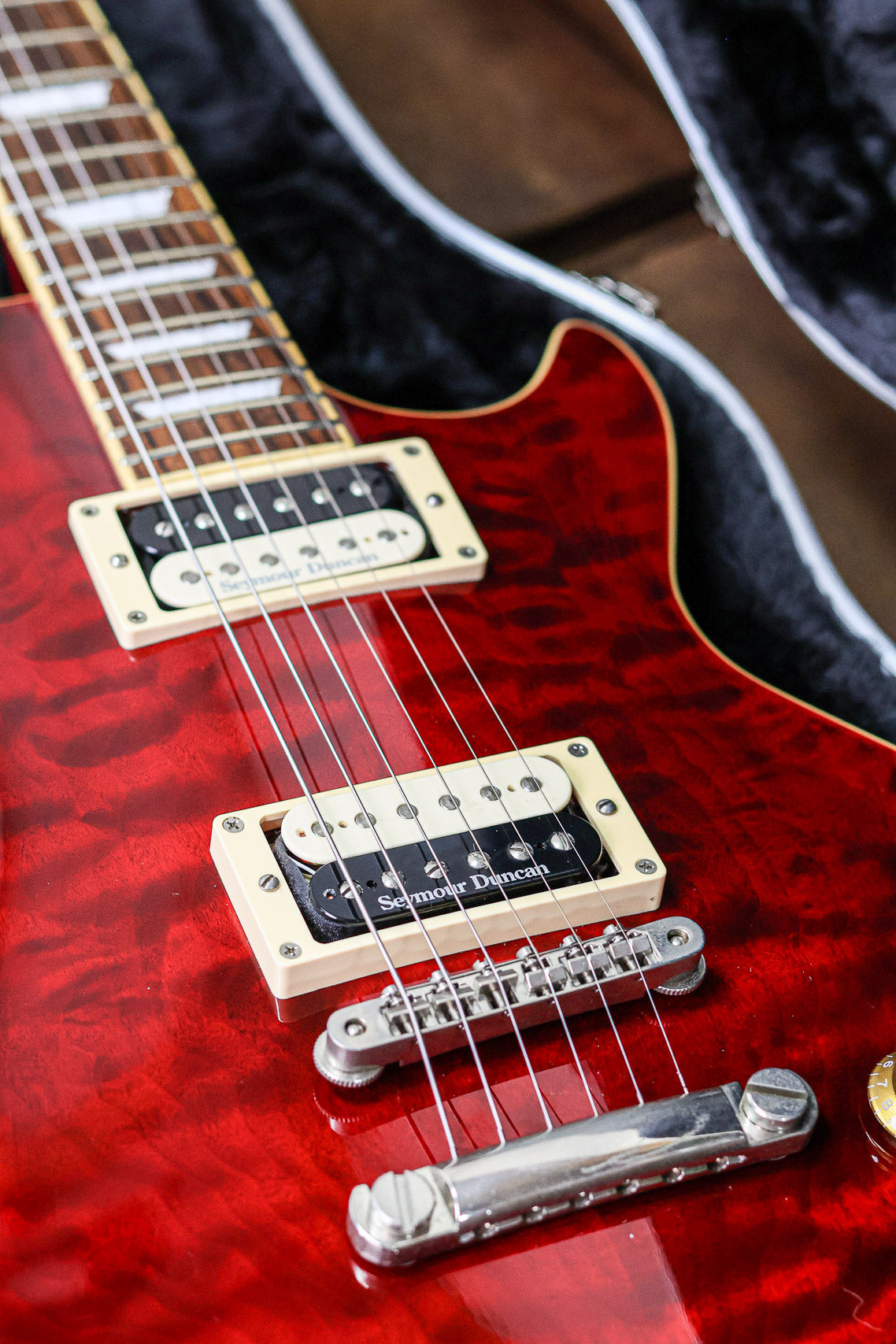 Edwards E-LP-125SD QM | Black Cherry