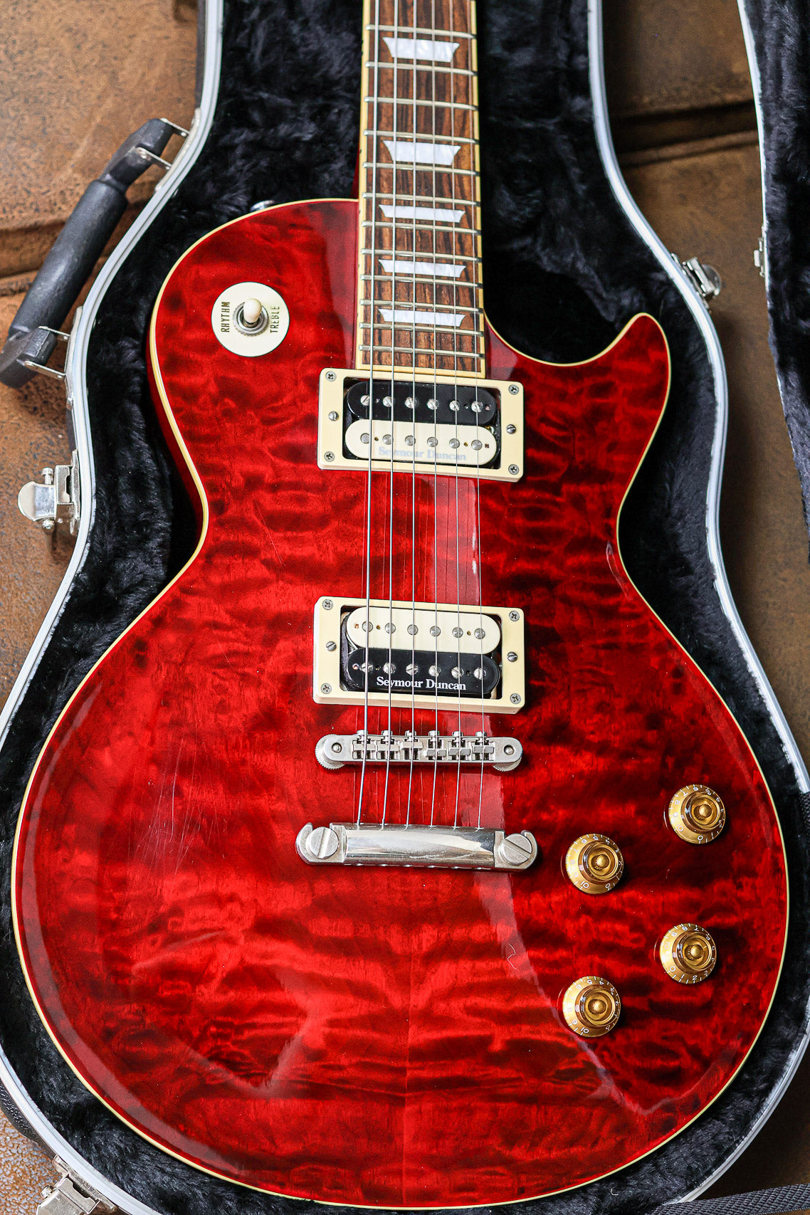 Edwards E-LP-125SD QM | Black Cherry