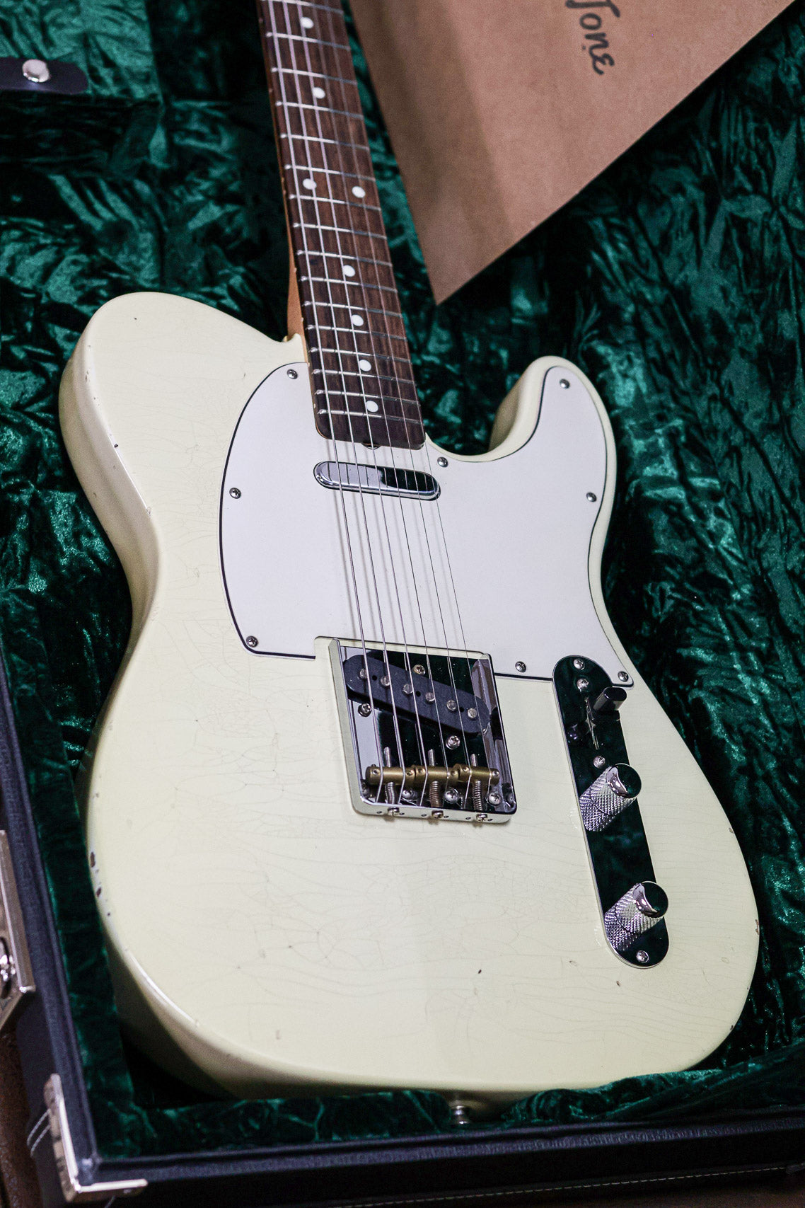 Del-Tone 60's T-style | Aged Vintage White