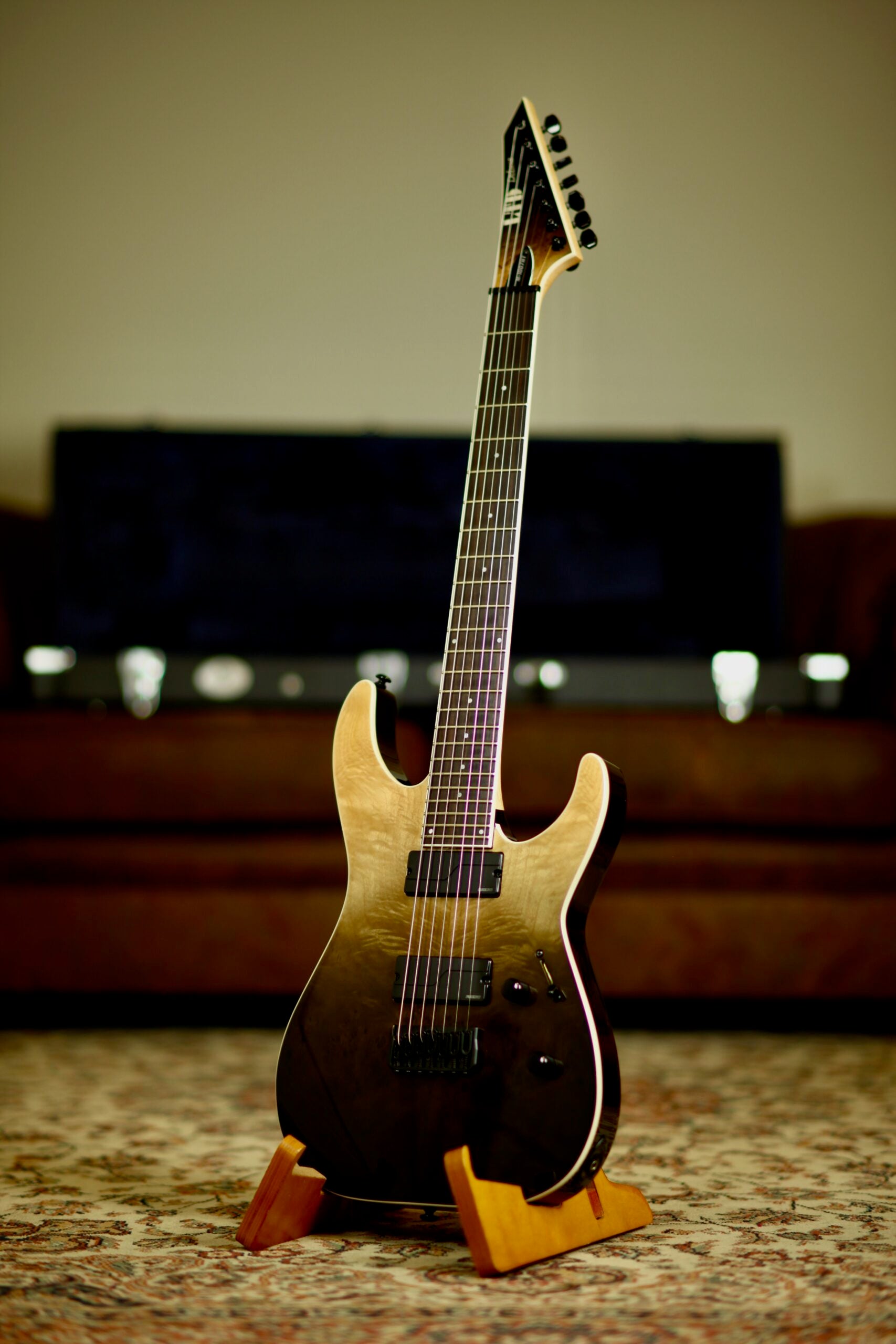ESP LTD M-1007HT 7 String | Black Natural Fade
