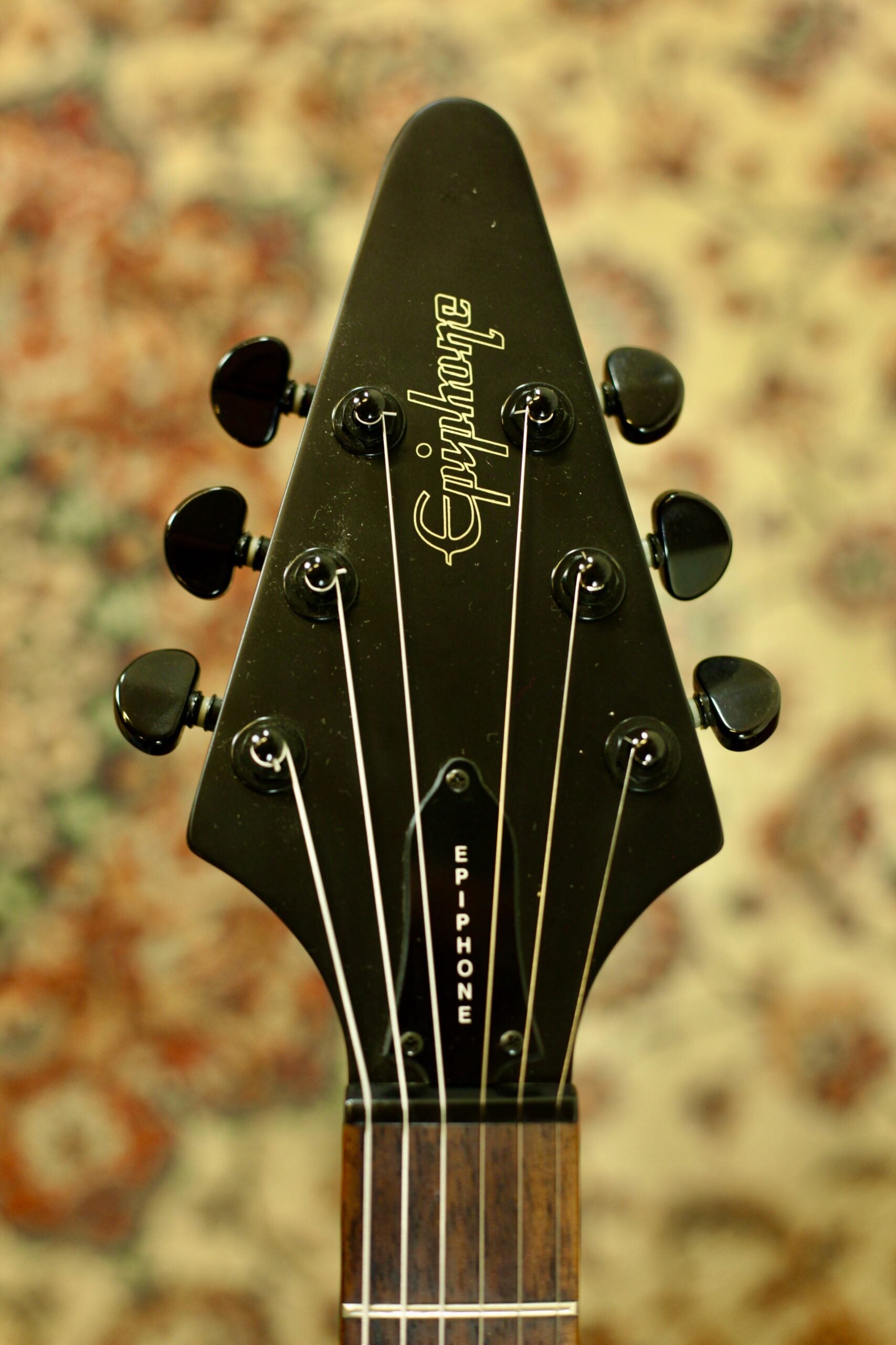 Epihpone Goth '58 Flying V 2002 | Pitch Black