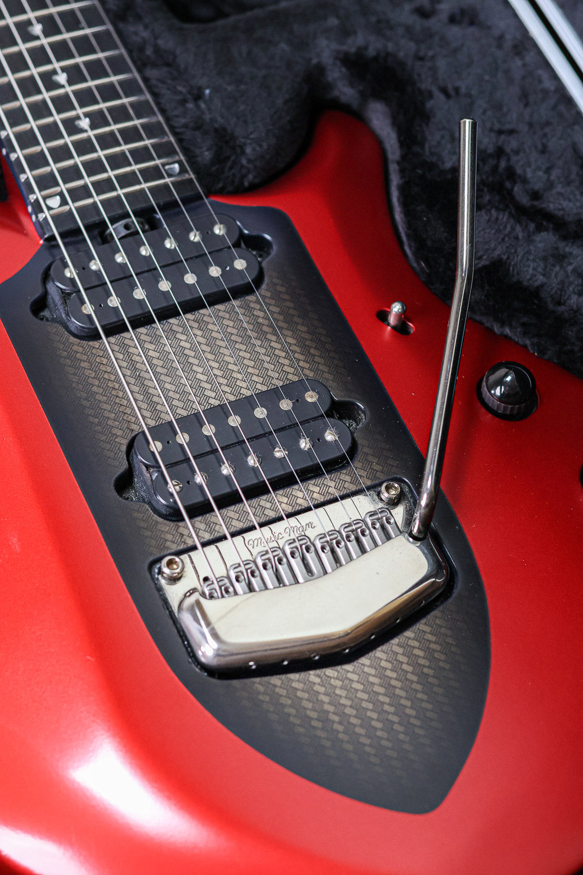Ernie Ball Music Man Majesty | Iced Crimson