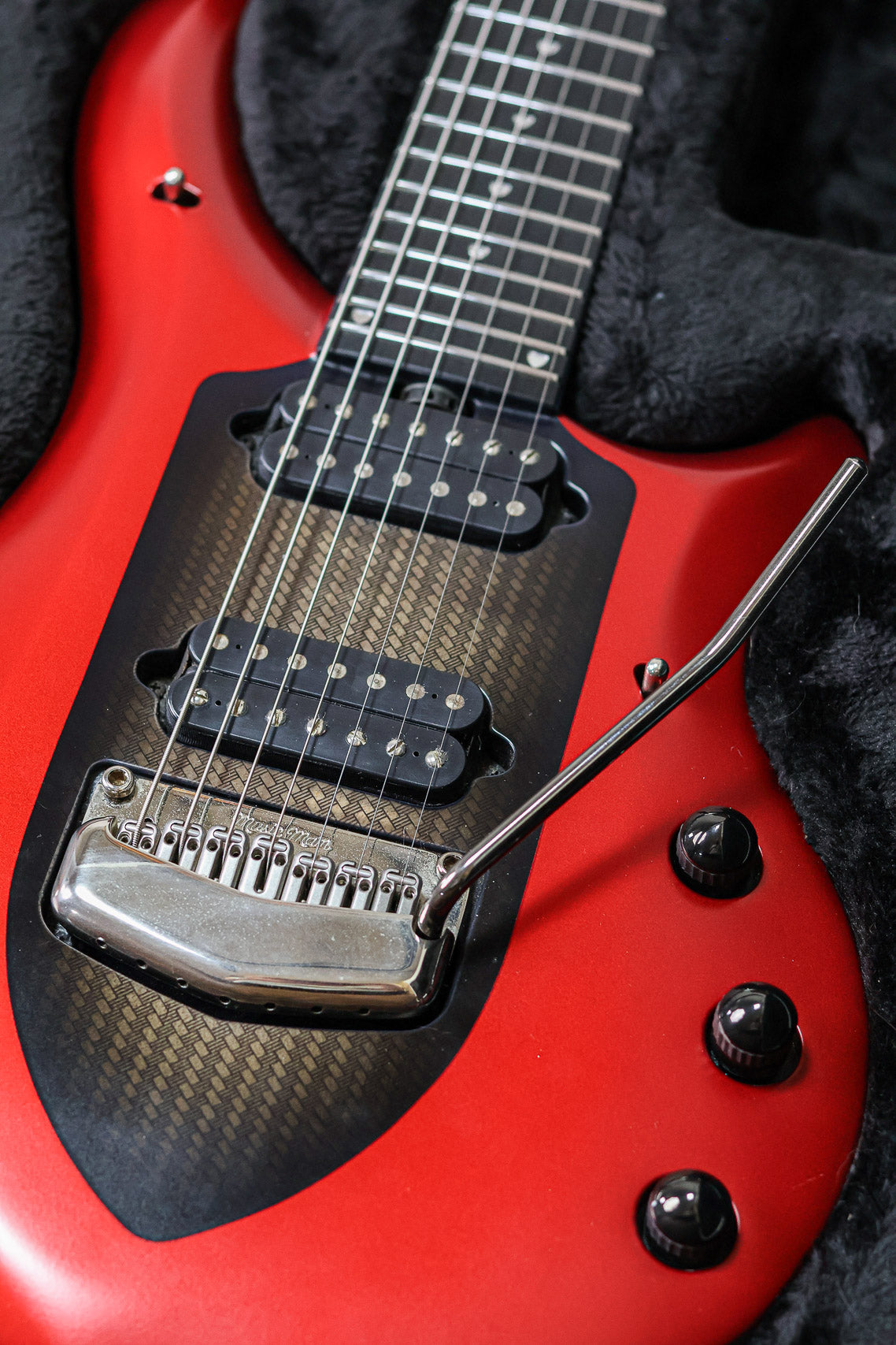 Ernie Ball Music Man Majesty | Iced Crimson