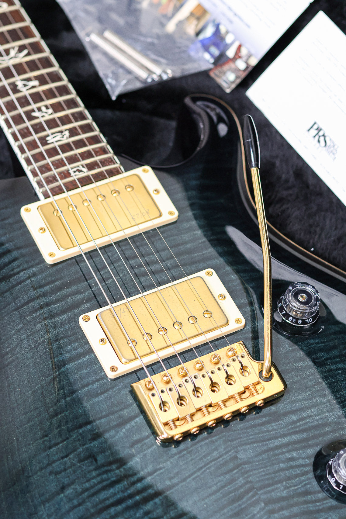 PRS Custom 24 25th Anniversary 2000's | Grey Black Blue Burst