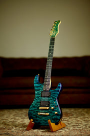 Valley Arts Custom Pro QM | Aqua Burst