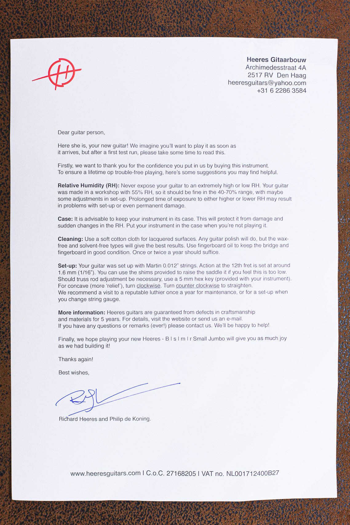 Heeres Guitars Small Jumbo 2018 | Sunburst