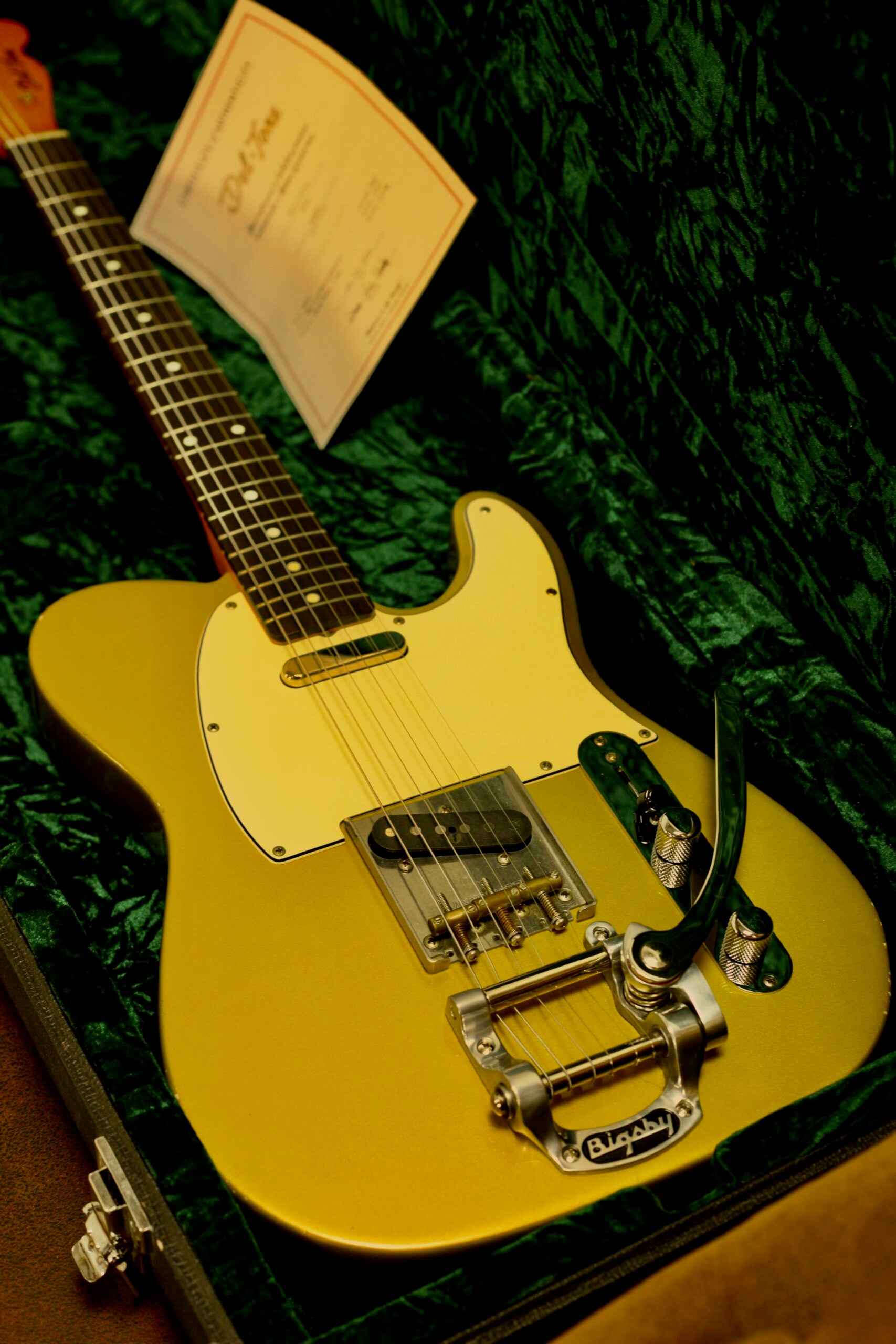 Del-Tone 60's T-style Bigsby | Gold