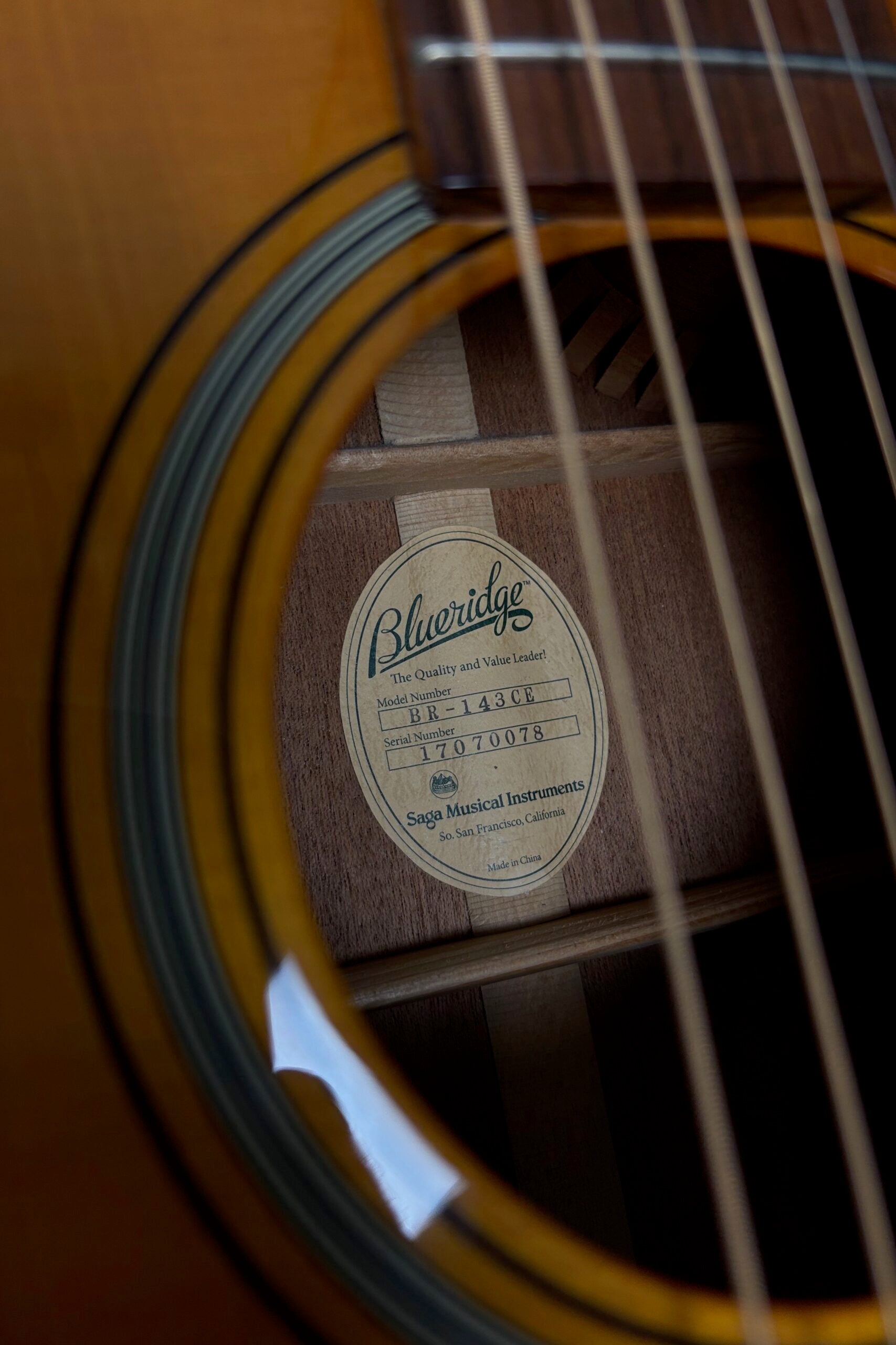 Blueridge All Solid 143 CE | Natural
