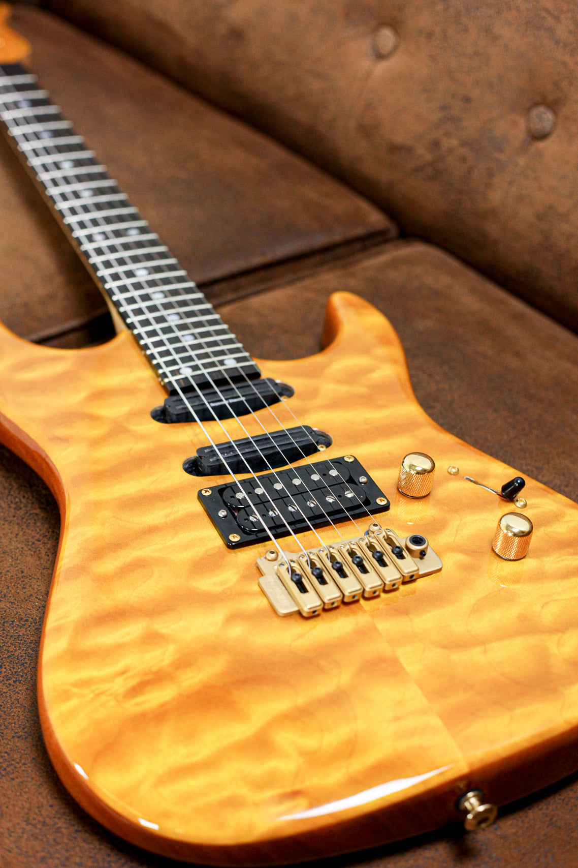 Valley Arts Custom PRO USA 1993 | Quilted Amber