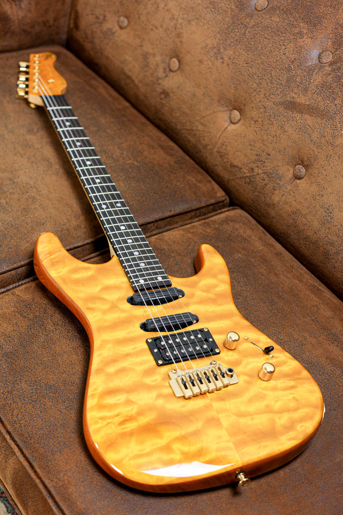 Valley Arts Custom PRO USA 1993 | Quilted Amber