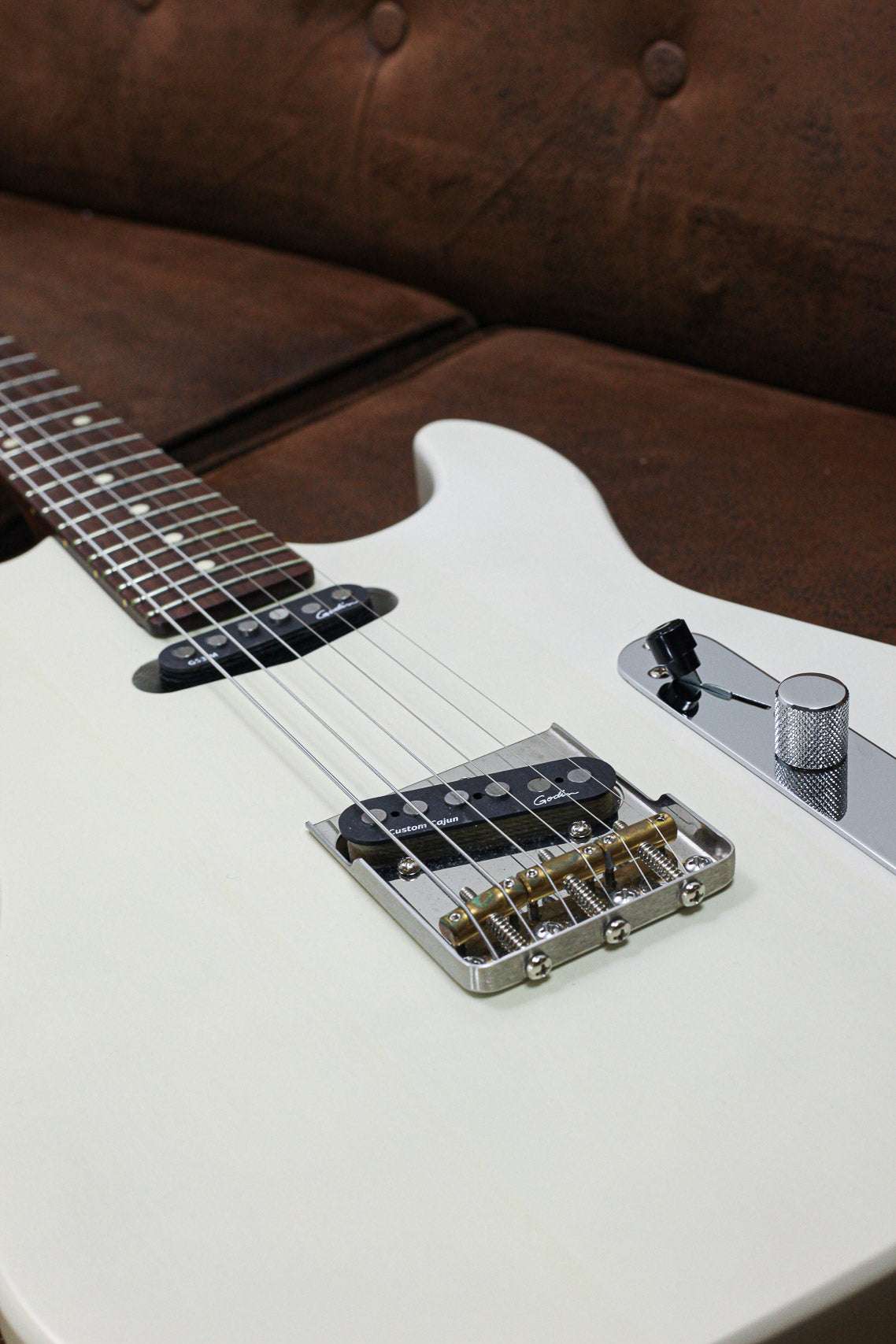 Godin Stadium Hardtail Rosewood | Trans White