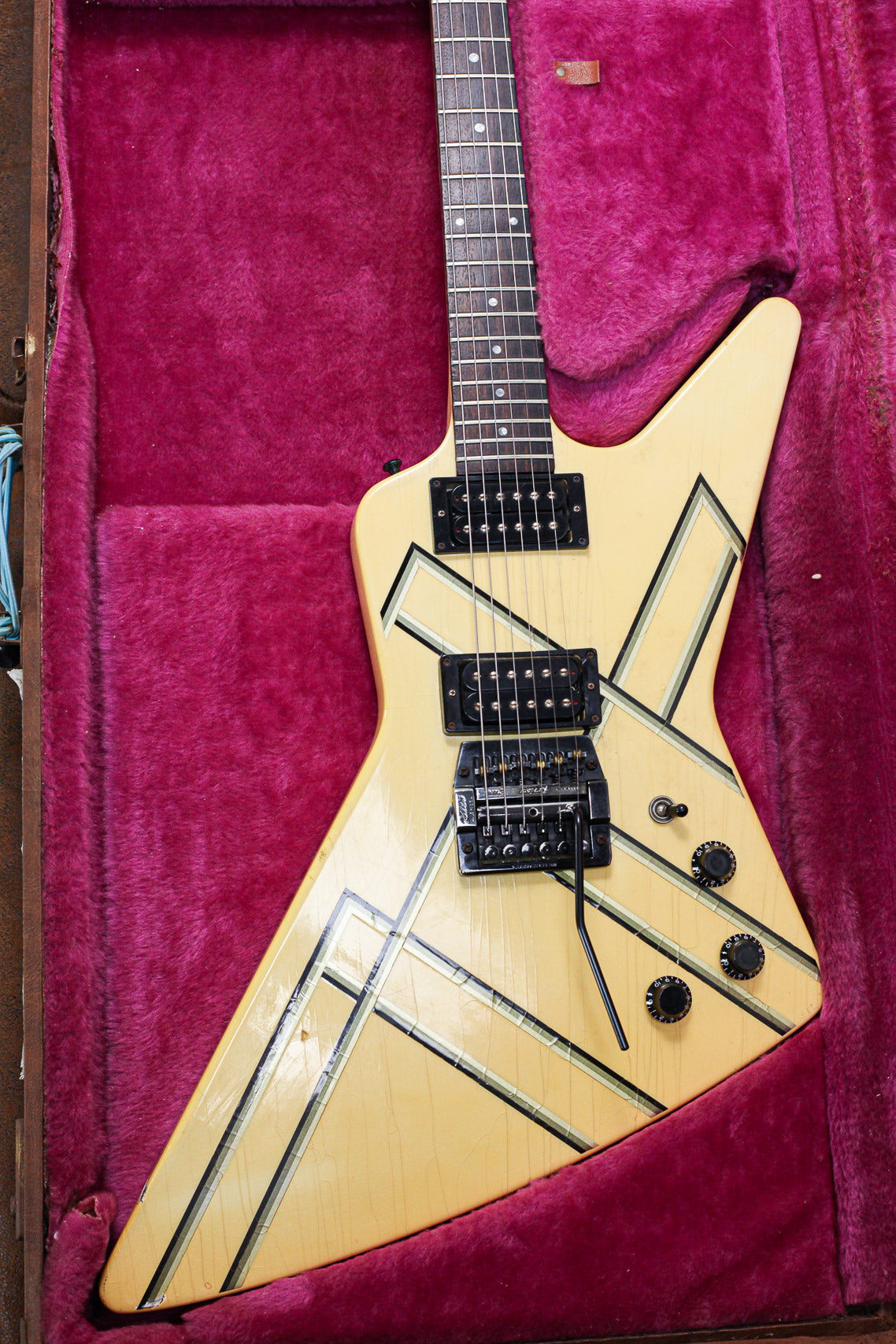Gibson Explorer Designer Series 1985 | White Blue Stripes