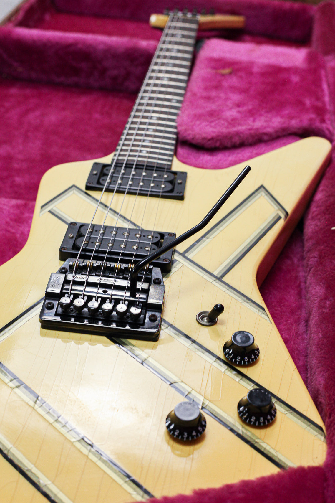 Gibson Explorer Designer Series 1985 | White Blue Stripes