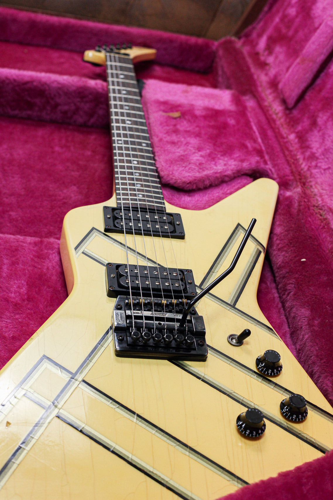 Gibson Explorer Designer Series 1985 | White Blue Stripes