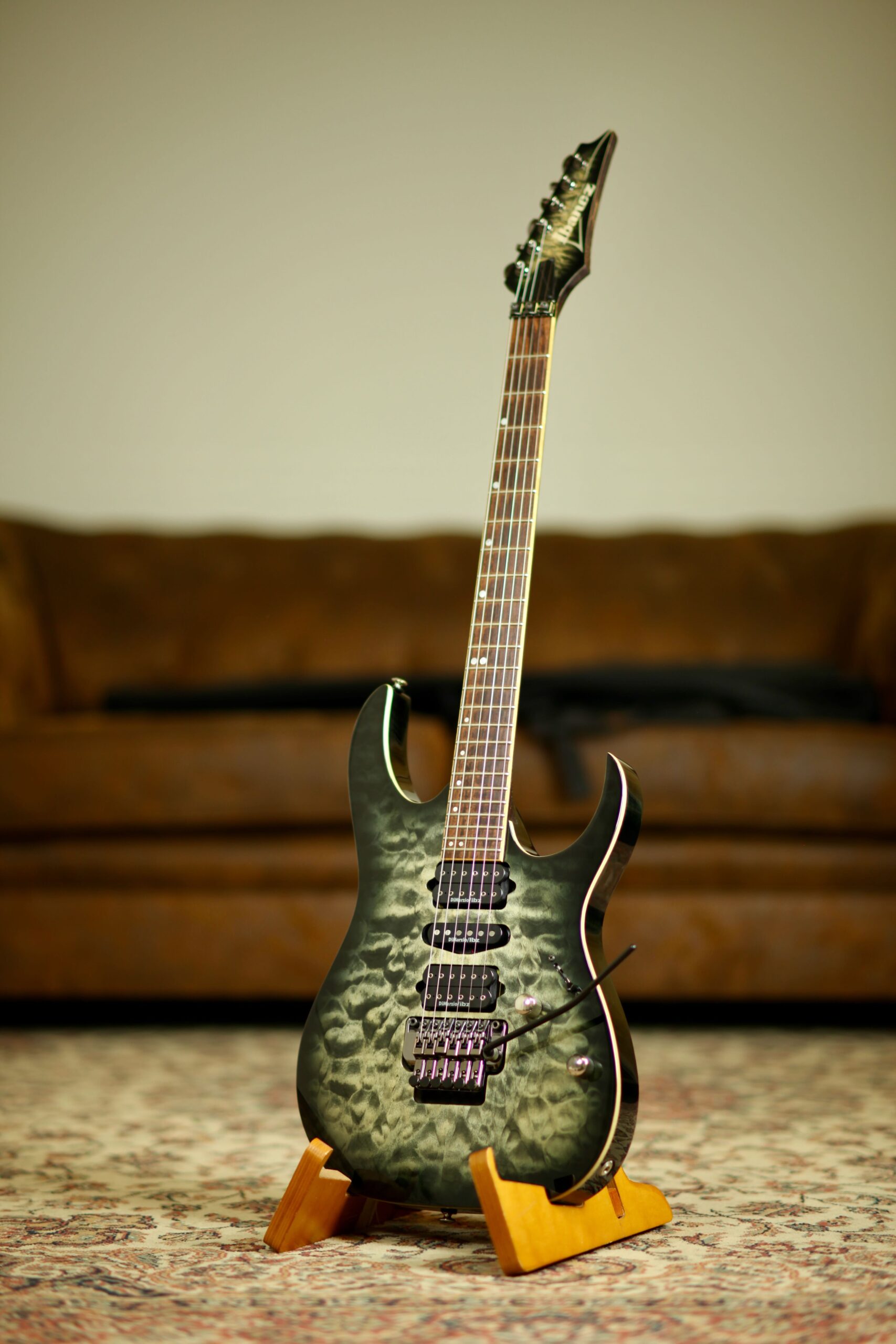 Ibanez RG970WQMZ Premium | Black Ice Burst