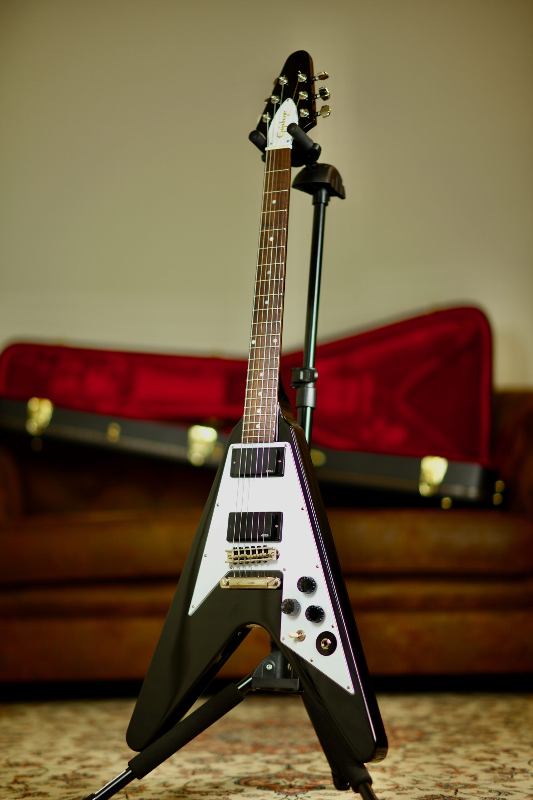Epiphone Kirk Hammet Flying V | Black